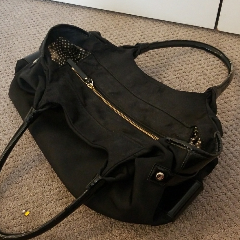 Kate spade black nylon canvas with patent sides - Picture 5 of 7